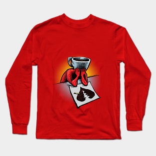 Too Much Coffee Man Broken Heart Long Sleeve T-Shirt